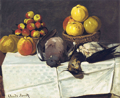 Still Life with Birds and Fruit Claude Monet